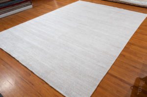 contemporary banana silk rug