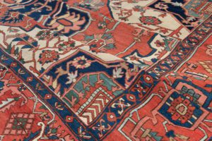 antique persian serapi wool rug