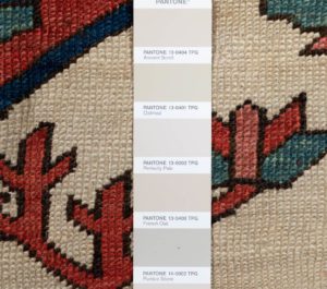 antique persian serapi wool rug