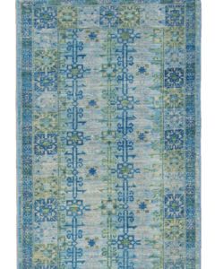 kuba handwoven wool rug