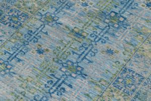 kuba handwoven wool rug