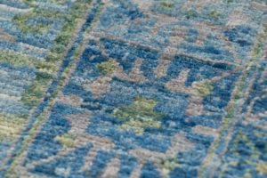 kuba handwoven wool rug
