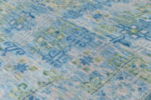 kuba handwoven wool rug