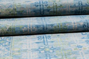 kuba handwoven wool rug