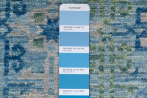 kuba handwoven wool rug
