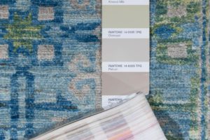 kuba handwoven wool rug