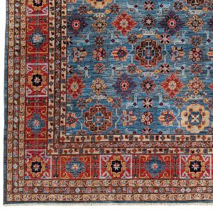kuba handwoven tribal rug