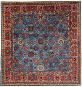 kuba handwoven tribal rug