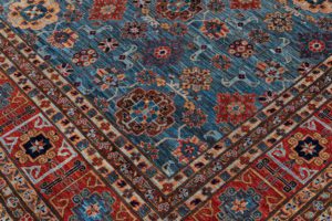 kuba handwoven tribal rug