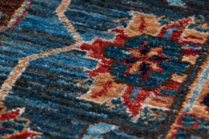 kuba handwoven tribal rug
