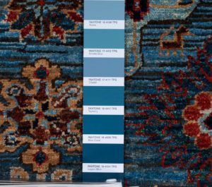 kuba handwoven tribal rug