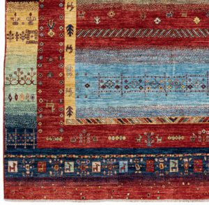 gabbeh handwoven wool rug