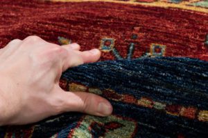 gabbeh handwoven wool rug