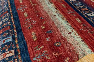 gabbeh handwoven wool rug