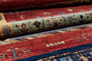 gabbeh handwoven wool rug