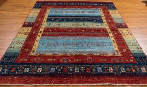 gabbeh handwoven wool rug