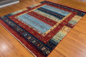 gabbeh handwoven wool rug