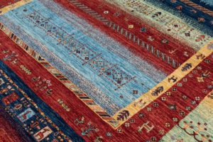 gabbeh handwoven wool rug