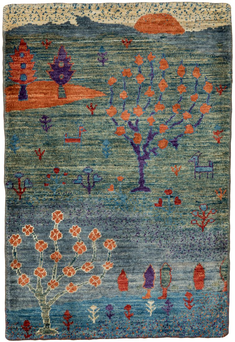 luri gabbeh wool rug
