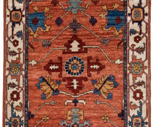 heriz runner wool rug