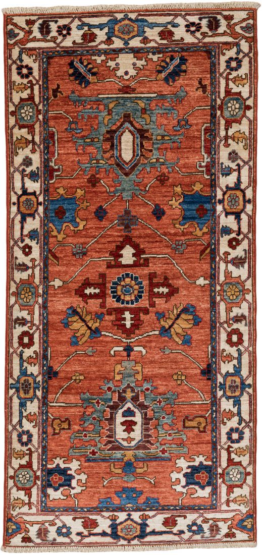 heriz runner wool rug