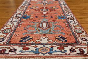 heriz runner wool rug