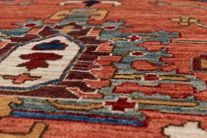 heriz runner wool rug