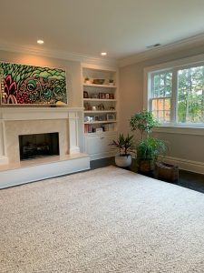 chunky flatweave wool rug