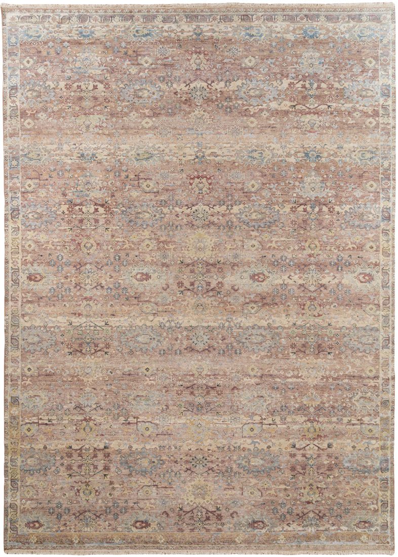 mahal wool and silk rug
