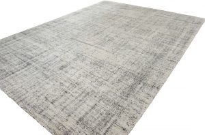 contemporary silk and wool rug