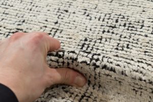 contemporary silk and wool rug