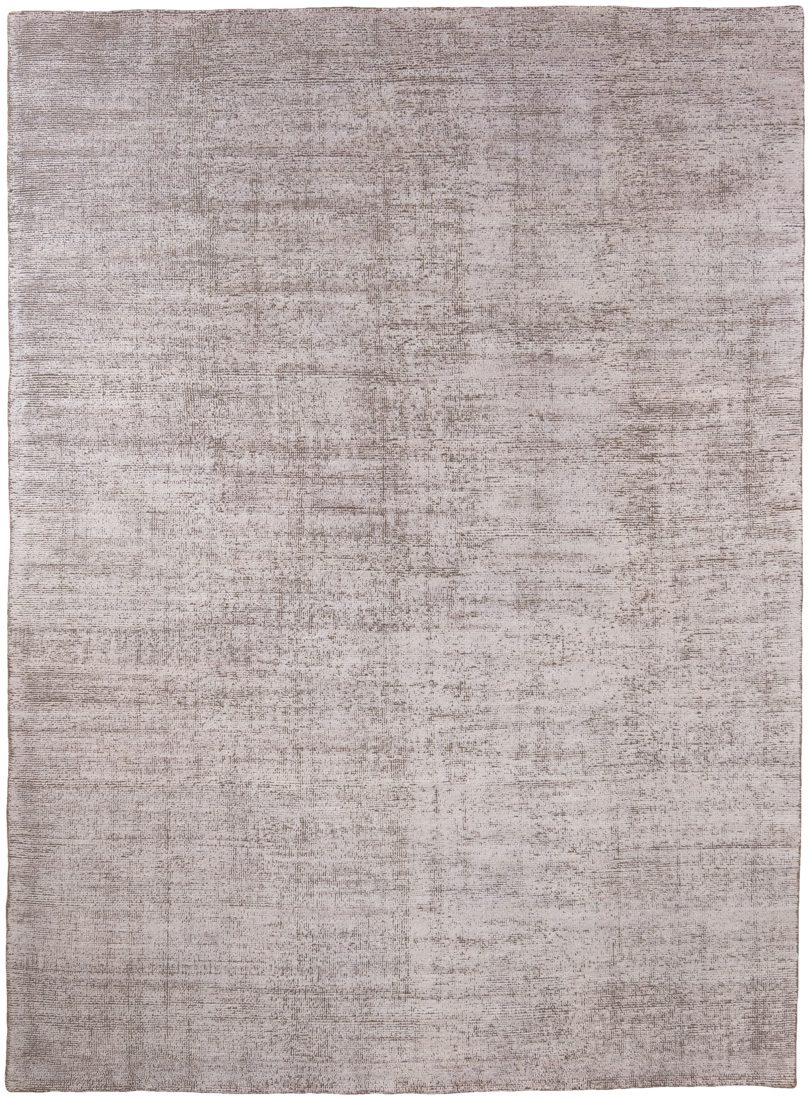 contemporary silk and wool rug