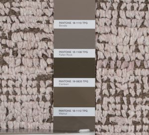 contemporary silk and wool rug