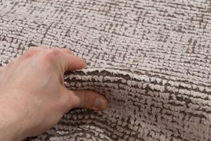 contemporary silk and wool rug