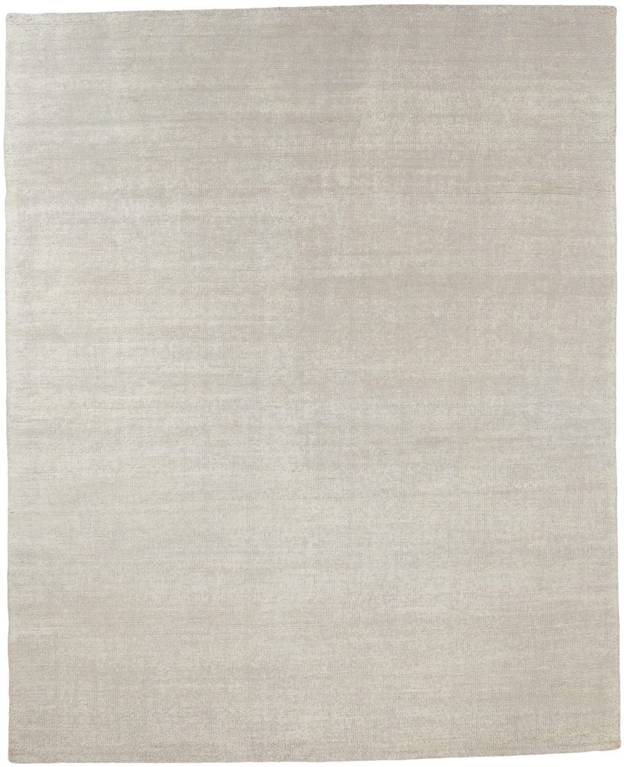 contemporary silk and wool rug