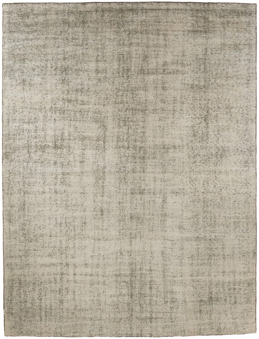 contemporary silk and wool rug