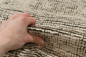 contemporary silk and wool rug