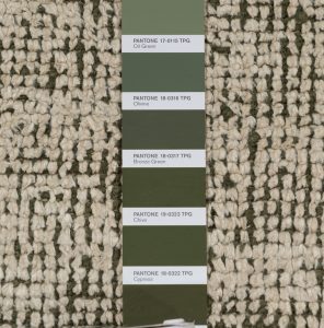 contemporary silk and wool rug