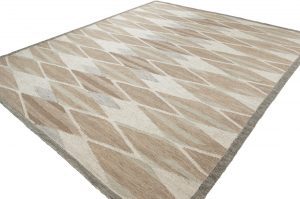 contemporary wool viscose rug