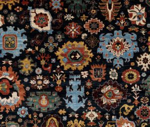 harshang tribal wool rug