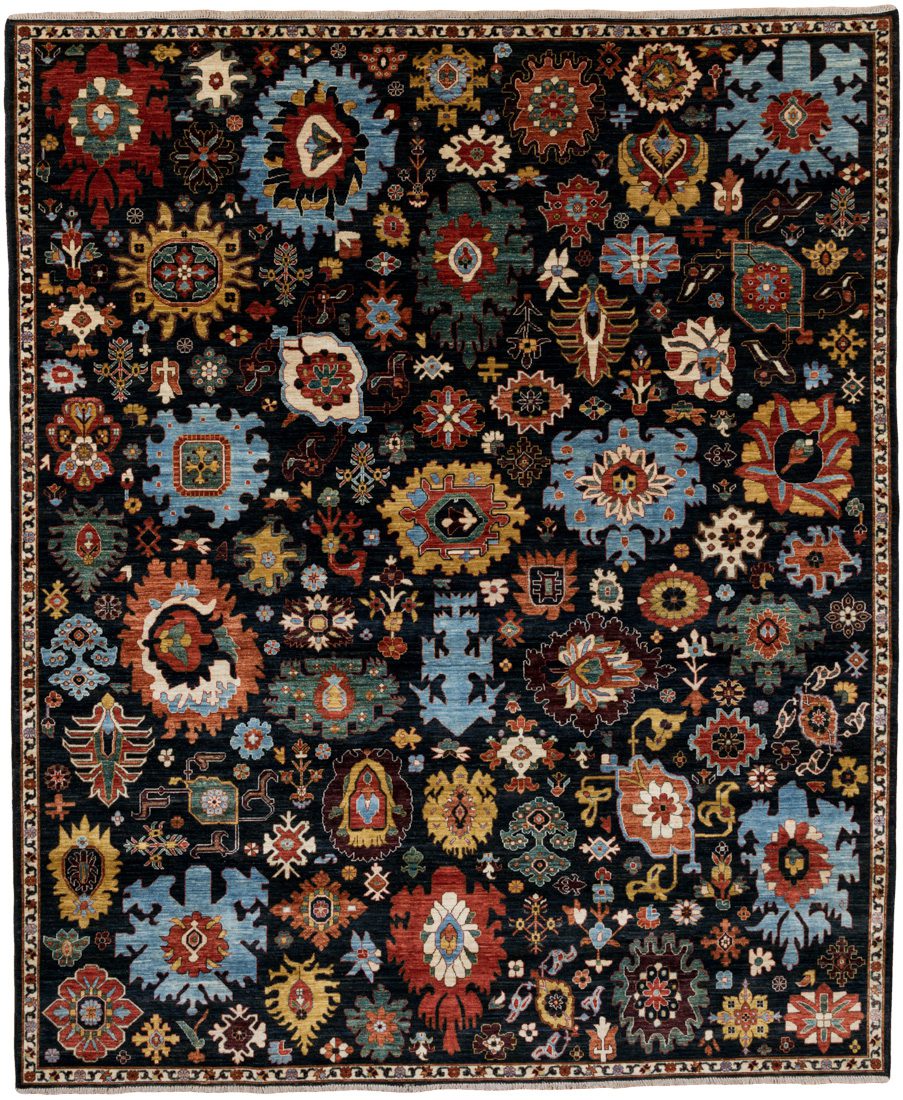 harshang tribal wool rug