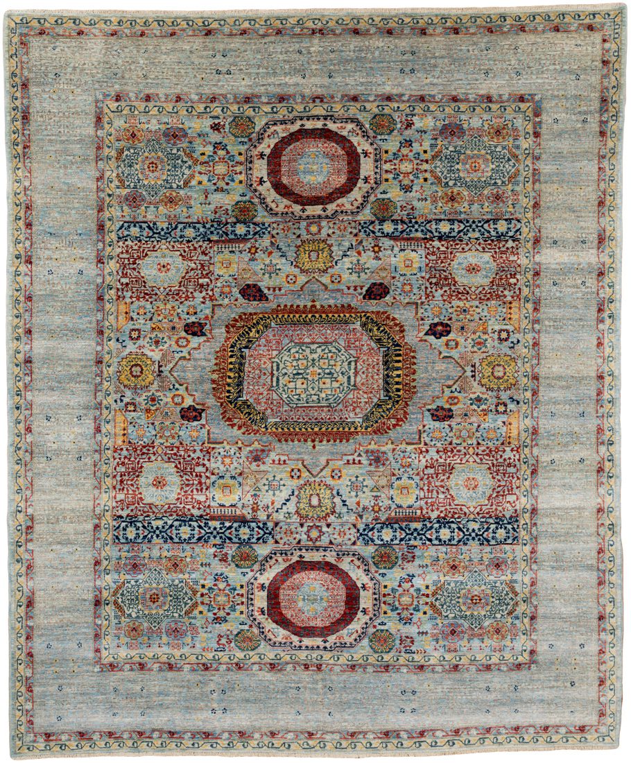 mamluk tribal wool rug