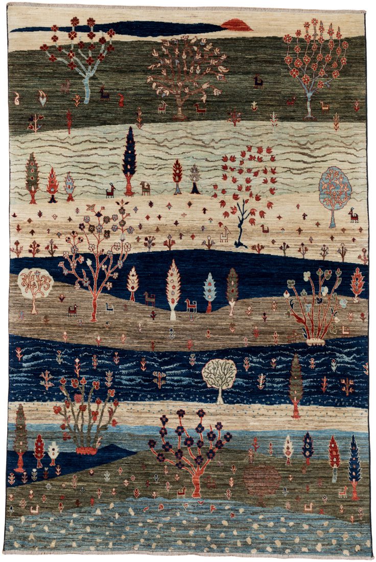 gabbeh wool rug