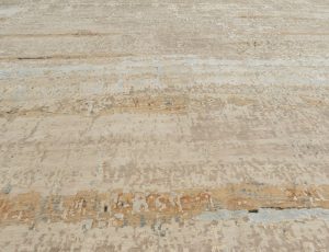 contemporary wool and silk rug