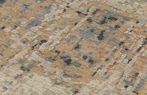 contemporary wool and silk rug