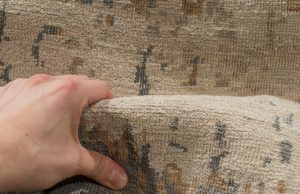 contemporary wool and silk rug