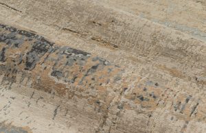contemporary wool and silk rug