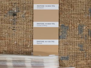contemporary wool and silk rug