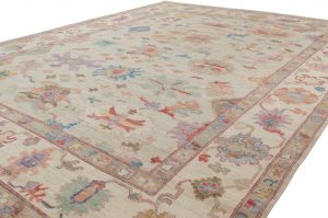 oushak transitional rug
