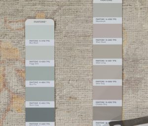 vase transitional rug